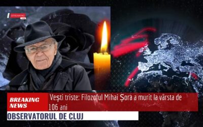 Veşti triste: Filozoful Mihai Şora a murit la vârsta de 106 ani
